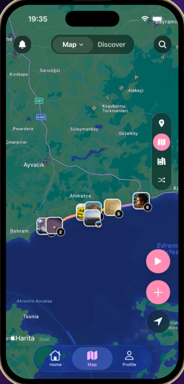TuneSpot screen