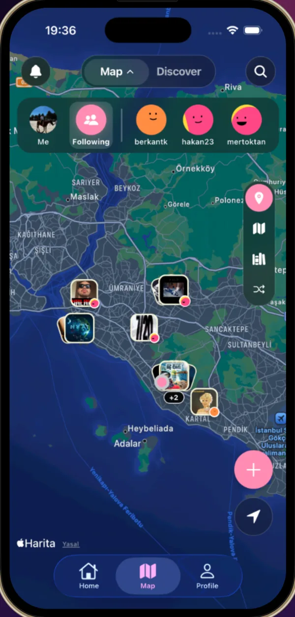 TuneSpot screen